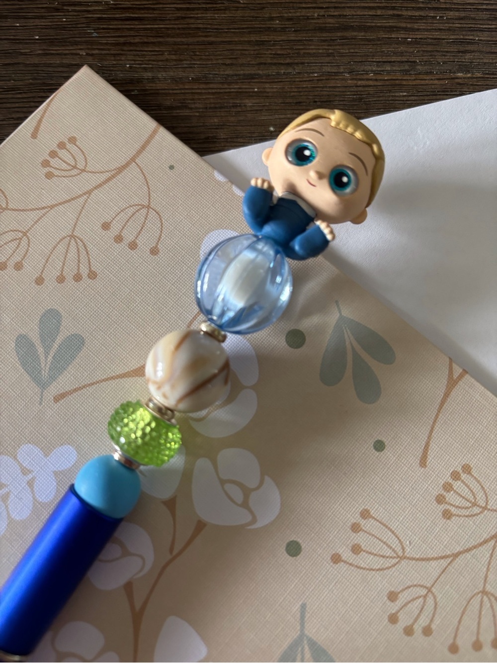 Marvel Doorables: Fantastic Four: Franklin Richards handmade beaded pen